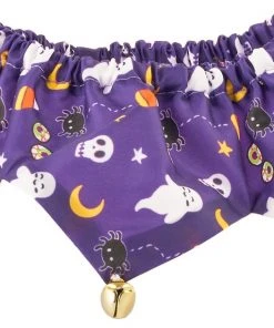 Frisco Spooky Halloween Cat Collar Ruffle, One Size -PetNest Shop 261118 PT4. SY630 V1624306472