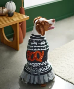 Frisco "Boo!" Dog & Cat Sweater Dress -PetNest Shop 261122 PT8. SY630 V1624397967