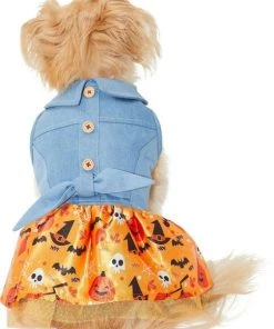 Frisco Chambray Halloween Dog & Cat Dress -PetNest Shop 261165 PT3. SY630 V1633062969