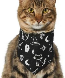 Frisco Glow in the Dark Mystical Print Dog & Cat Bandana -PetNest Shop 261218 PT2. SY630 V1633086982