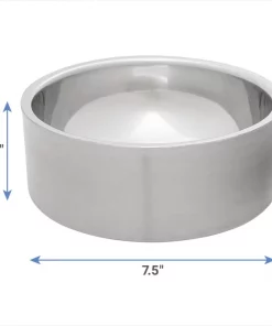 Frisco Insulated Non-Skid Stainless Steel Dog & Cat Bowl, Stainless Steel -PetNest Shop 261756 PT1. SY630 V1623937603