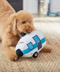 Frisco Road Trip Happy Camper Plush Squeaky Dog Toy -PetNest Shop 261990 PT3. SY630 V1619791950