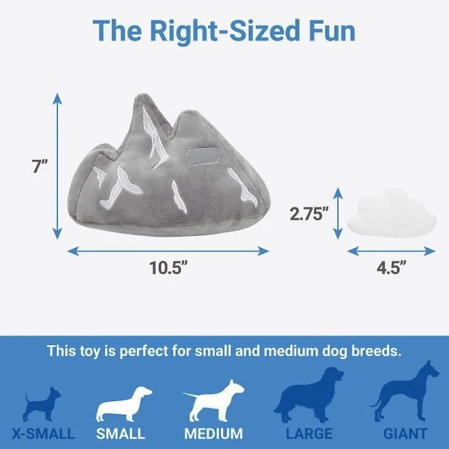 Frisco Road Trip Mountain Range Plush Squeaky Dog Toy 4 Frisco Road Trip Mountain Range Plush Squeaky Dog Toy - Image 2