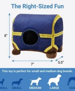 Frisco Magic Chest Hide & Seek Puzzle Plush Squeaky Dog Toy -PetNest Shop 265614 PT1. SY630 V1623352154