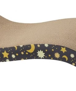 Frisco Magic Moon & Stars Wave Scratcher Cat Toy with Catnip