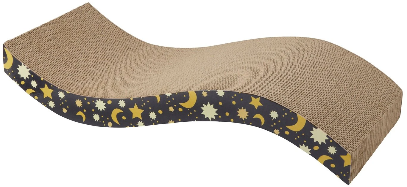 Frisco Magic Moon & Stars Wave Scratcher Cat Toy with Catnip 3 Frisco Magic Moon & Stars Wave Scratcher Cat Toy with Catnip