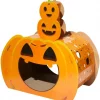 Frisco Halloween Jack-o-Lantern Cardboard Cat House