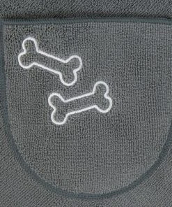 Frisco Embroidered Pawprint Microfiber Dog Bath Cape Towel -PetNest Shop 269036 PT4. SY630 V1624454572