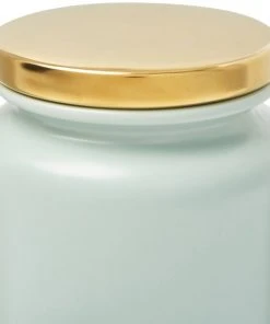 Frisco Modern Gold Rim Ceramic Treat Jar, 5 Cups -PetNest Shop 270182 PT5. SY630 V1627670230