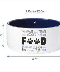 Frisco Food & Paw Non-skid Ceramic Dog Bowl 9 Frisco Food & Paw Non-skid Ceramic Dog Bowl -PetNest Shop 270194 PT1. SY630 V1620913432