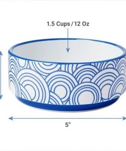 Frisco Blue Oriental Non-skid Ceramic Dog & Cat Bowl -PetNest Shop 270203 PT1. SY630 V1620913519