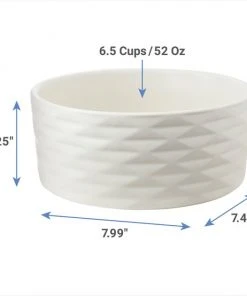 Frisco Geometric Non-skid Ceramic Dog Bowl -PetNest Shop 270224 PT1. SY630 V1620913260