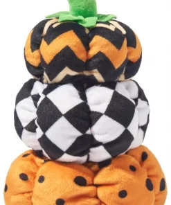 Frisco Halloween Fancy Pumpkin Plush Kicker Cat Toy with Catnip