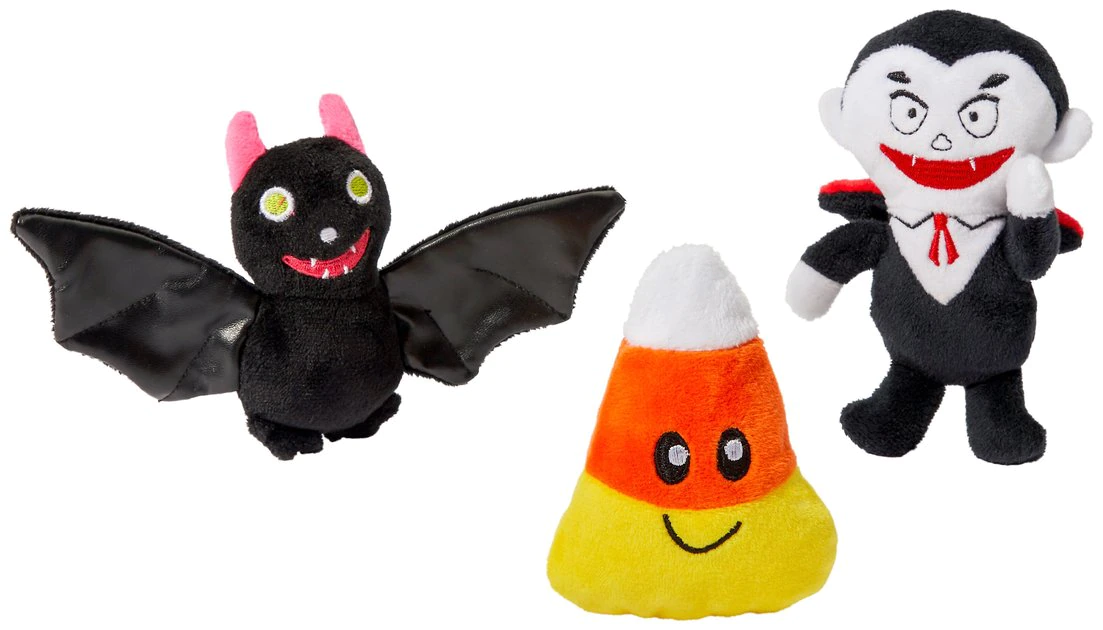Frisco Halloween Haunted Friends Plush Cat Toy with Catnip, 3 count 3 Frisco Halloween Haunted Friends Plush Cat Toy with Catnip, 3 count