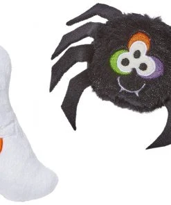 Frisco Halloween Spider & Ghost Plush Cat Toy with Catnip, 2 count