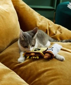 Frisco Halloween Fiesta Ghost & Taco Plush Cat Toy with Catnip, 2 count -PetNest Shop 270319 PT3. SY630 V1624824867