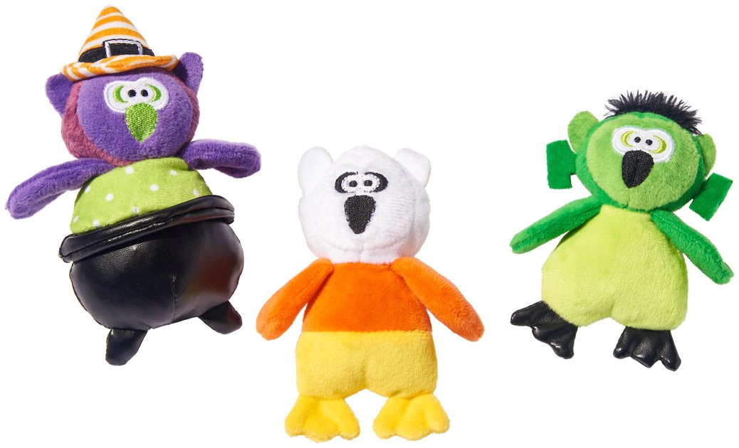 Frisco Halloween Owls Plush Cat Toy with Catnip, 3 count 3 Frisco Halloween Owls Plush Cat Toy with Catnip, 3 count