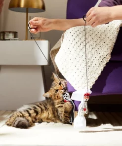 Frisco Sugar Skull Bride & Groom Bouncy Cat Toy with Catnip, 2 count -PetNest Shop 270343 PT3. SY630 V1624817778