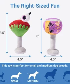 Frisco Halloween Cocktail Plush Squeaky Dog Toy, 2 count 6 Frisco Halloween Cocktail Plush Squeaky Dog Toy, 2 count -PetNest Shop 270361 PT1. SY630 V1626284183