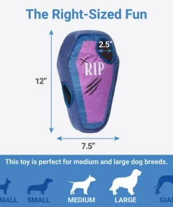 Frisco Halloween Mummy & Coffin Hide & Seek Puzzle Plush Squeaky Dog Toy -PetNest Shop 270365 PT1. SY630 V1626285068