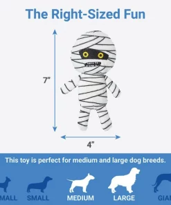 Frisco Halloween Mummy & Coffin Hide & Seek Puzzle Plush Squeaky Dog Toy -PetNest Shop 270365 PT2. SY630 V1626355279