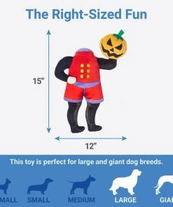 Frisco Halloween Headless Rider Plush Squeaky Dog Toy -PetNest Shop 270375 PT1. SY630 V1626284178