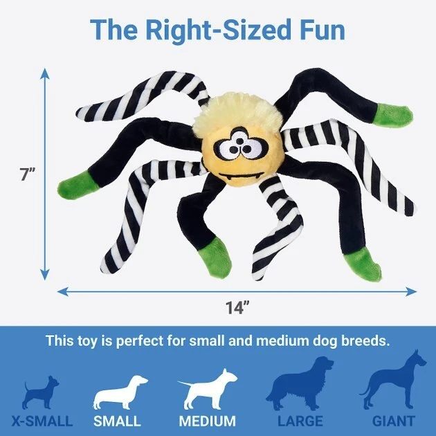 Frisco Spider Plush Squeaky Dog Toy 4 Frisco Spider Plush Squeaky Dog Toy - Image 2