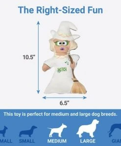 Frisco Halloween Good Witch, Bad Witch Reversible Plush Squeaky Dog Toy -PetNest Shop 270429 PT1. SY630 V1626284180