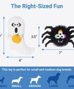 Frisco Halloween Spider & Ghost Plush Squeaky Dog Toy, 2 count 6 Frisco Halloween Spider & Ghost Plush Squeaky Dog Toy, 2 count -PetNest Shop 270433 PT1. SY630 V1626284763