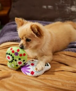Frisco Sugar Skull Plush Squeaky Dog Toy -PetNest Shop 270443 PT3. SY630 V1624824826
