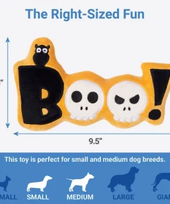 Frisco Halloween Boo! Plush Squeaky Dog Toy -PetNest Shop 270448 PT1. SY630 V1626284171