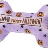 Frisco Halloween My First Halloween Bone Reversible Plush Squeaky Dog Toy -PetNest Shop 270452 MAIN. SY630 V1624071194