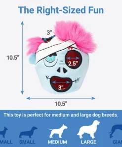 Frisco Halloween Zombie Hide and Seek Puzzle Plush Squeaky Dog Toy -PetNest Shop 270482 PT1. SY630 V1626284765