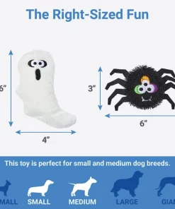 Frisco Halloween Jack-o-Lantern Hide & Seek Puzzle Plush Squeaky Dog Toy -PetNest Shop 270492 PT2. SY630 V1626285366