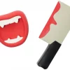 Frisco Halloween Vampire Teeth & Knife Latex Squeaky Dog Toy, 2 count -PetNest Shop 270512 MAIN. SY630 V1624071204