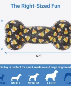 Frisco Halloween Candy Corn & Ghosts TPR Bone Squeaky Dog Toy, 2 count 6 Frisco Halloween Candy Corn & Ghosts TPR Bone Squeaky Dog Toy, 2 count -PetNest Shop 270529 PT1. SY630 V1626284168