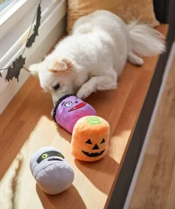 Frisco Halloween Haunted Friends Plush Squeaky Dog Toy, 3 count -PetNest Shop 270533 PT3. SY630 V1624825034