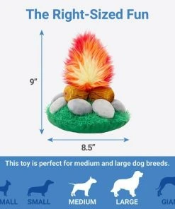 Frisco Camping Campfire Plush Squeaky Dog Toy -PetNest Shop 270987 PT1. SY630 V1626368513