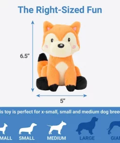 Frisco Camping Fox Plush Squeaky Dog Toy -PetNest Shop 270993 PT1. SY630 V1626368509