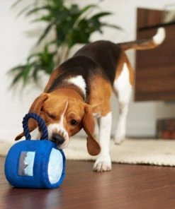 Frisco Camping Mug Plush with Rope Squeaky Dog Toy -PetNest Shop 271007 PT3. SY630 V1625009220