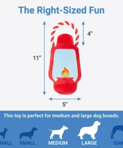 Frisco Camping Lantern Plush with Rope Squeaky Dog Toy -PetNest Shop 271013 PT1. SY630 V1626368512