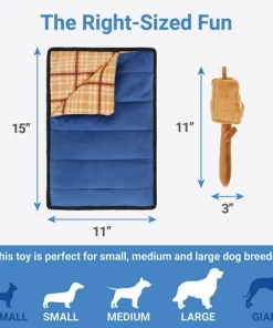 Frisco Camping Smores & Sleeping Bag Flat Plush Squeaky Dog Toy, 2 count -PetNest Shop 271018 PT1. SY630 V1626368511