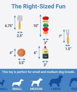 Frisco Camping BBQ Grill Hide & Seek Plush Squeaky Dog Toy -PetNest Shop 271026 PT2. SY630 V1626368464