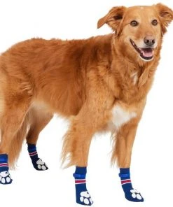 Frisco Non-Skid Navy Dog Socks, Red & White Stripe -PetNest Shop 272499 PT2. SY630 V1634829432