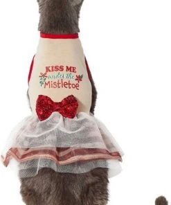 Frisco Kiss Me Under the Mistletoe Dog & Cat Dress -PetNest Shop 276335 PT2. SY630 V1637656899