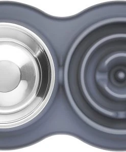 Frisco Silicone Slow Feeder Mat with Stainless Steel Bowl -PetNest Shop 277549 PT4. SY630 V1627935299