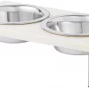 Frisco Marble Stainless Steel Double Elevated Dog & Cat Bowls -PetNest Shop 277558 MAIN. SY630 V1627933678