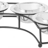 Frisco Curved Triple Feeder Stainless Steel Dog & Cat Bowl -PetNest Shop 277562 MAIN. SY630 V1627933925