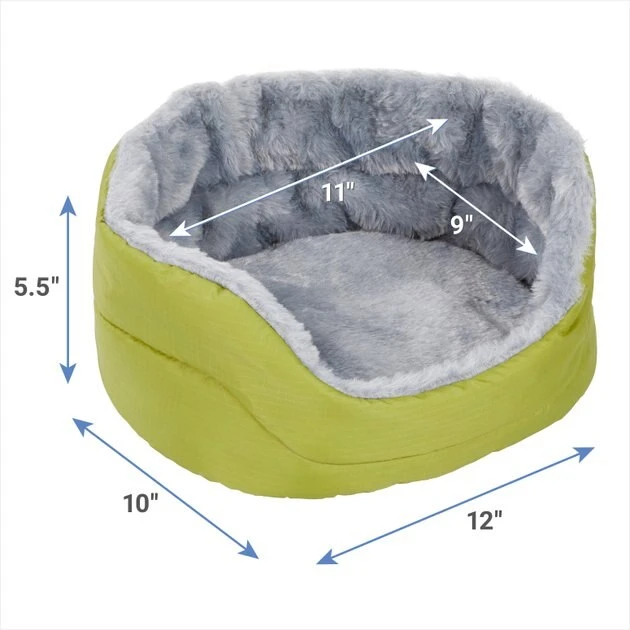 Frisco Small Pet Forest Plush Round Cuddler 4 Frisco Small Pet Forest Plush Round Cuddler - Image 2