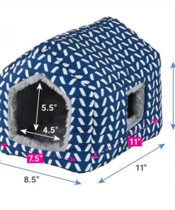 Frisco Small Pet Herringbone Plush House 6 Frisco Small Pet Herringbone Plush House -PetNest Shop 278116 PT1. SY630 V1629386419